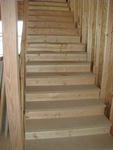 Staircase with new boards.